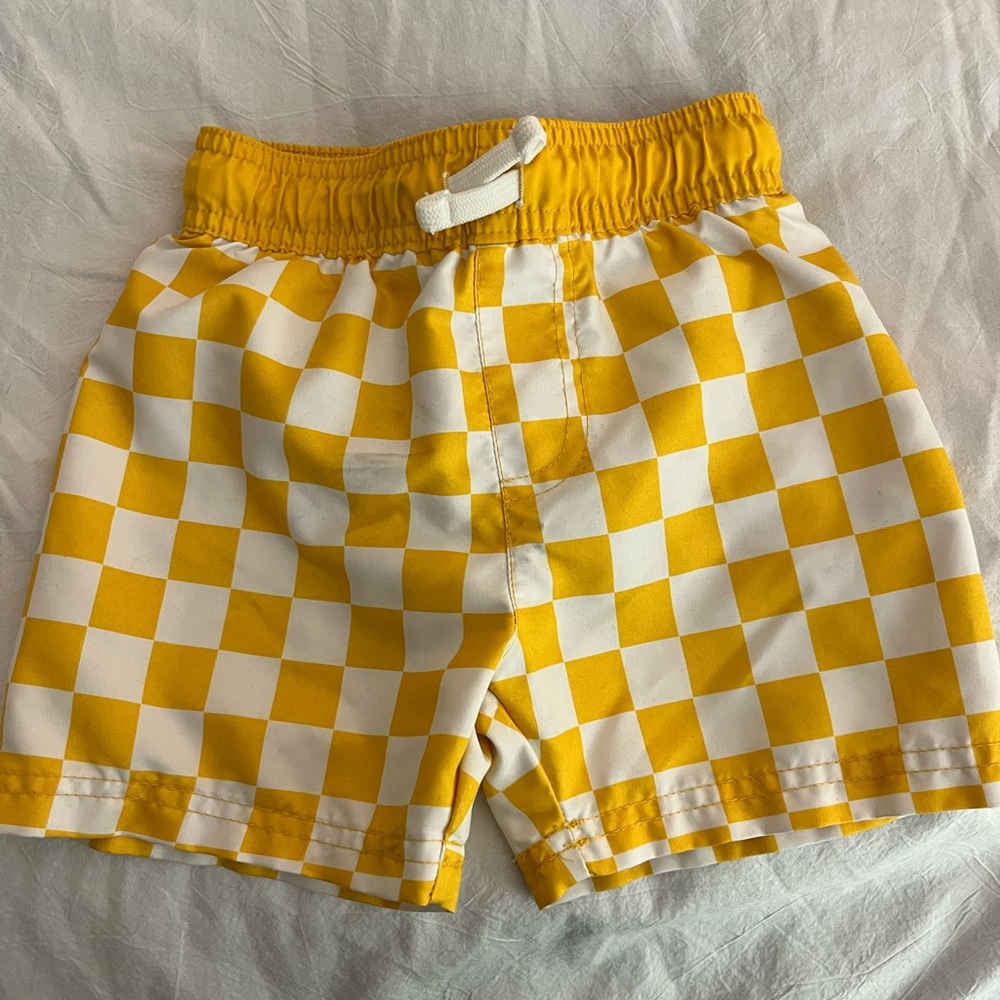 Cat & Jack Toddler Yellow Checkered Swimsuit